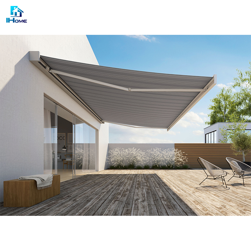 Top Quality Outdoor Sun Shade Full Cassette Retractable Awning with LED