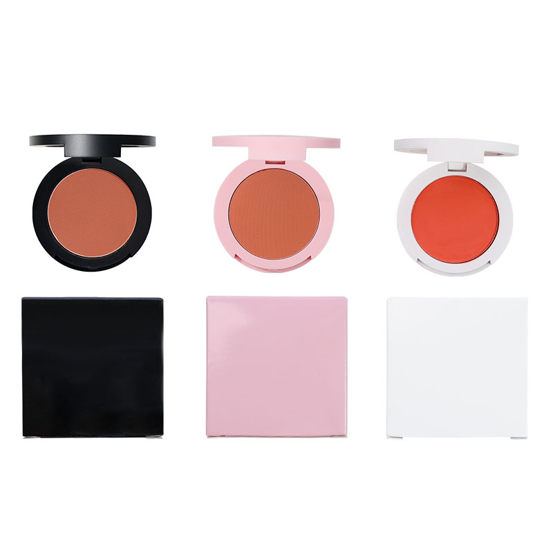 Private Label Makeup Face Pressed Powder Face Blusher Matte Shimmer Blush