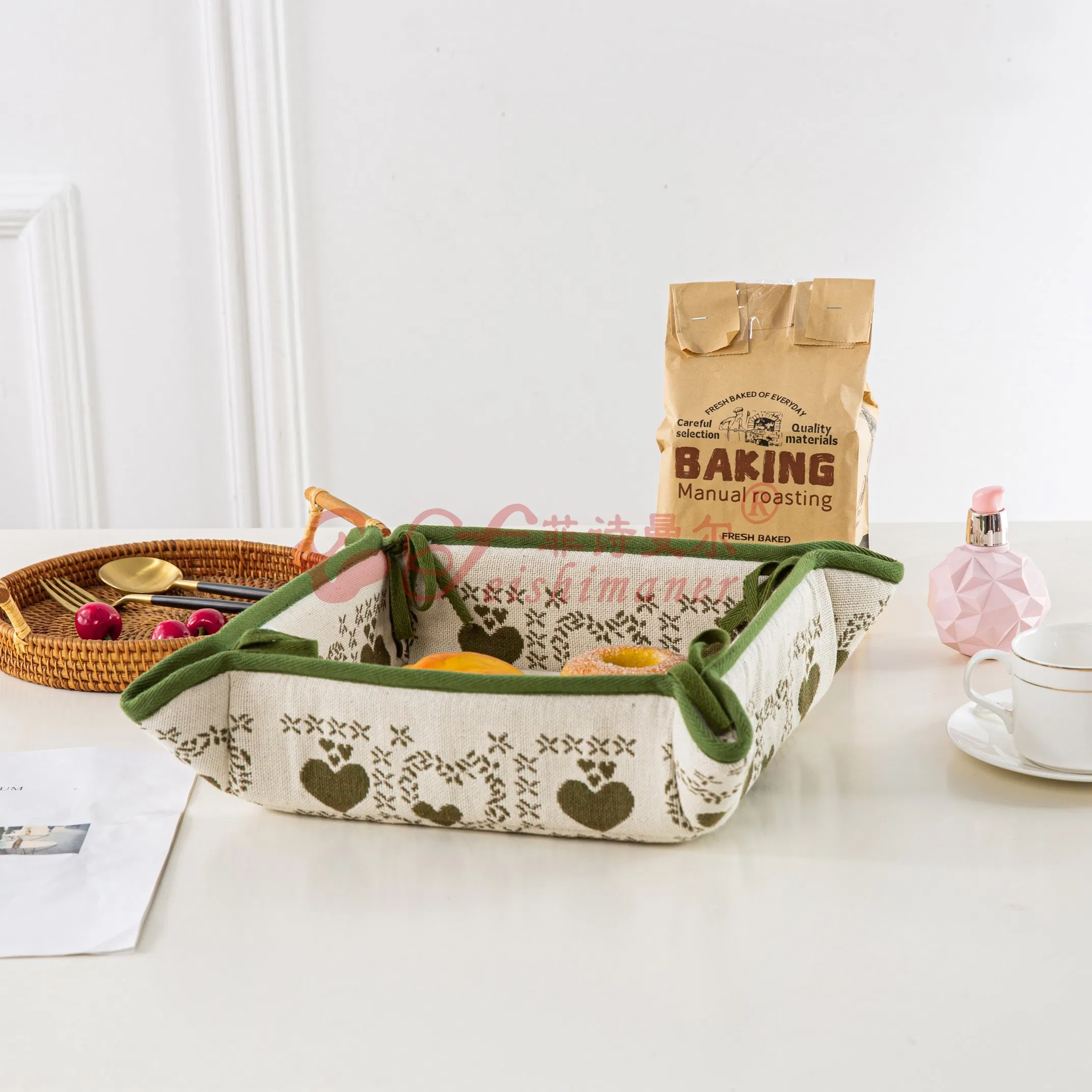 Эко-корзина для хранения хлеба, 36x36 см