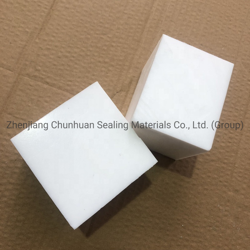White Virgin Molded PTFE Block Sheet for Industrial Applications with 50-80mm Thickness