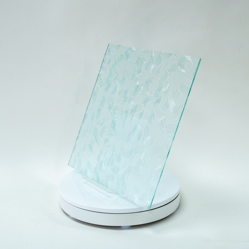 Custom Size Frosted Bathroom Partition Privacy Shower Enclosure Clear Pattern Glass