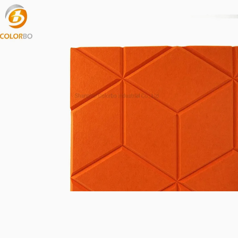 None Formaldehyde PET Noise Cancelling Acoustic Wall Panels