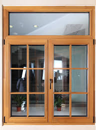  Double Glazing Solid Wood Casement Window