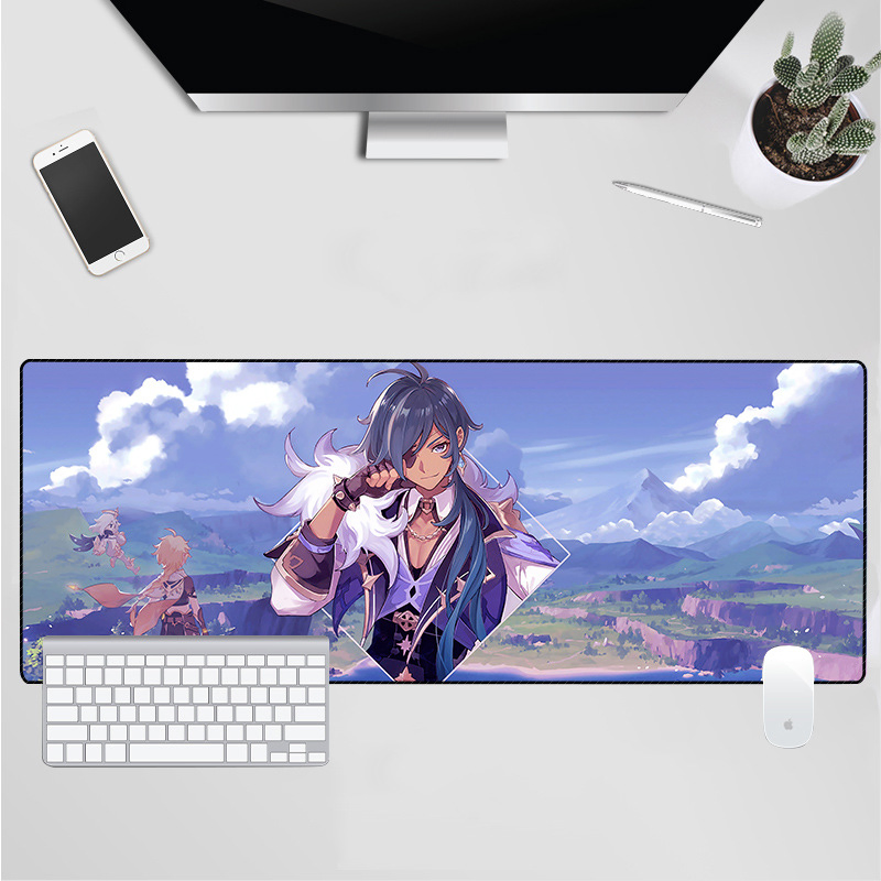 Anime Figure Mouse Pad Merch for Computer Fiber Fabric