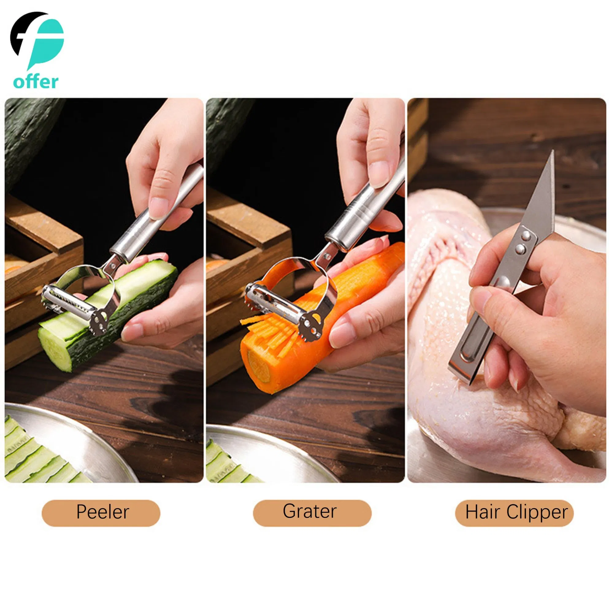 Stainless Steel Multi-Functional Kitchen Tool Set