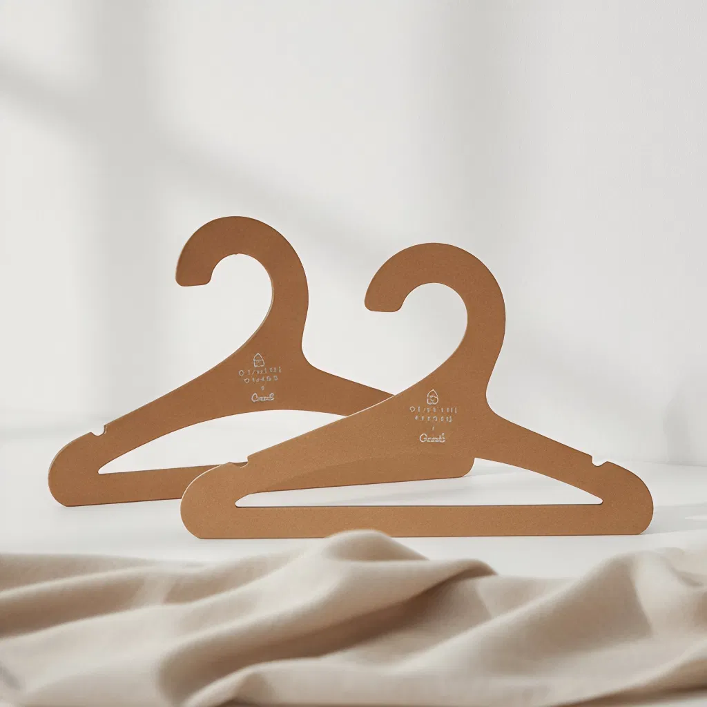 Экологичные бумажные вешалки для одежды