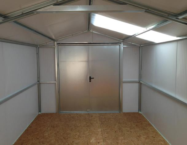 Prefabricated Outdoor Metal Light Steel Garden Shed Easy Assemble Tool Shed