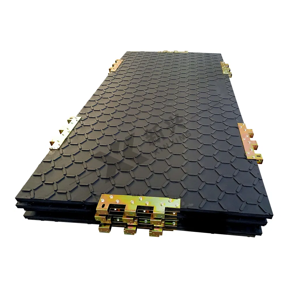 HDPE Temporary Road Mat Solid Work Platforms Excavator Drilling Steel Rig Plate