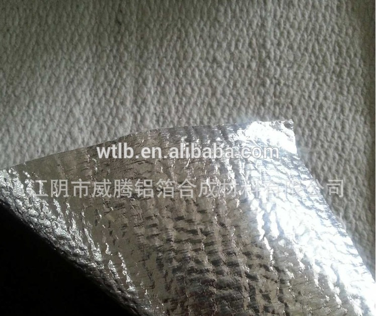 2mm Silicate Ceramic Aluminum Foil Fiberglass Cloth Thermal Insulation