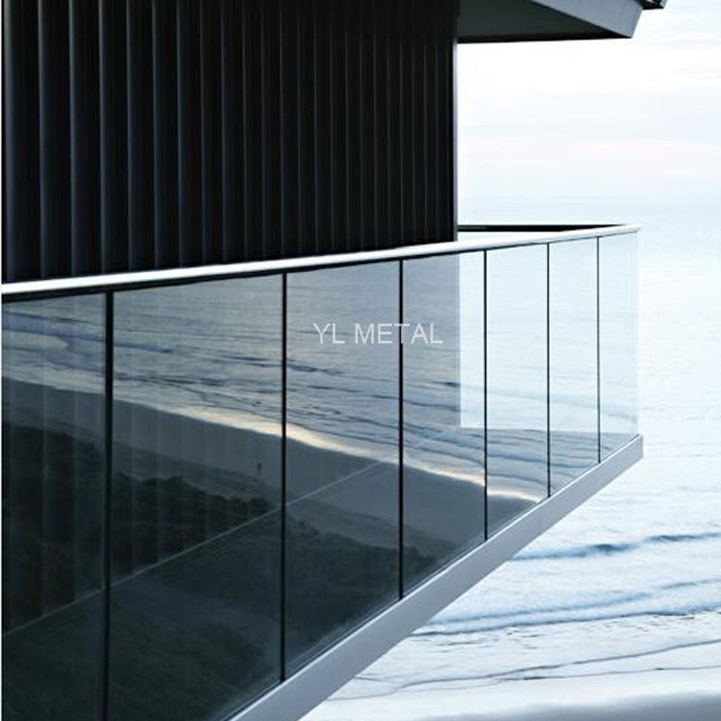 Y L U Channel Deck Aluminum Stainless Balustrades Glass Balcony Handrail Railing