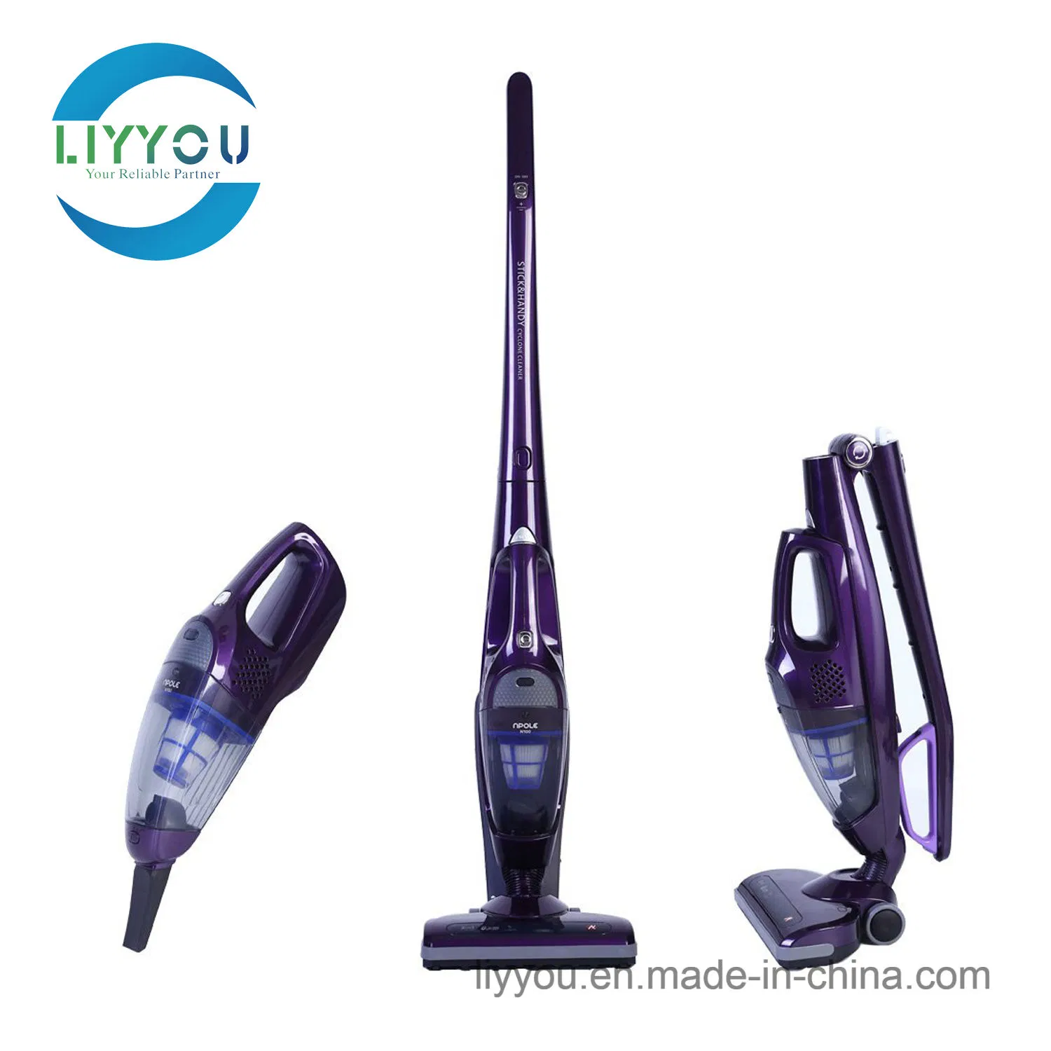 Ly908 Proscenic Aspirador-Escoba-Sin-Bolsa-Portatil-Inalambrico-2-En1-Mano-Vertical