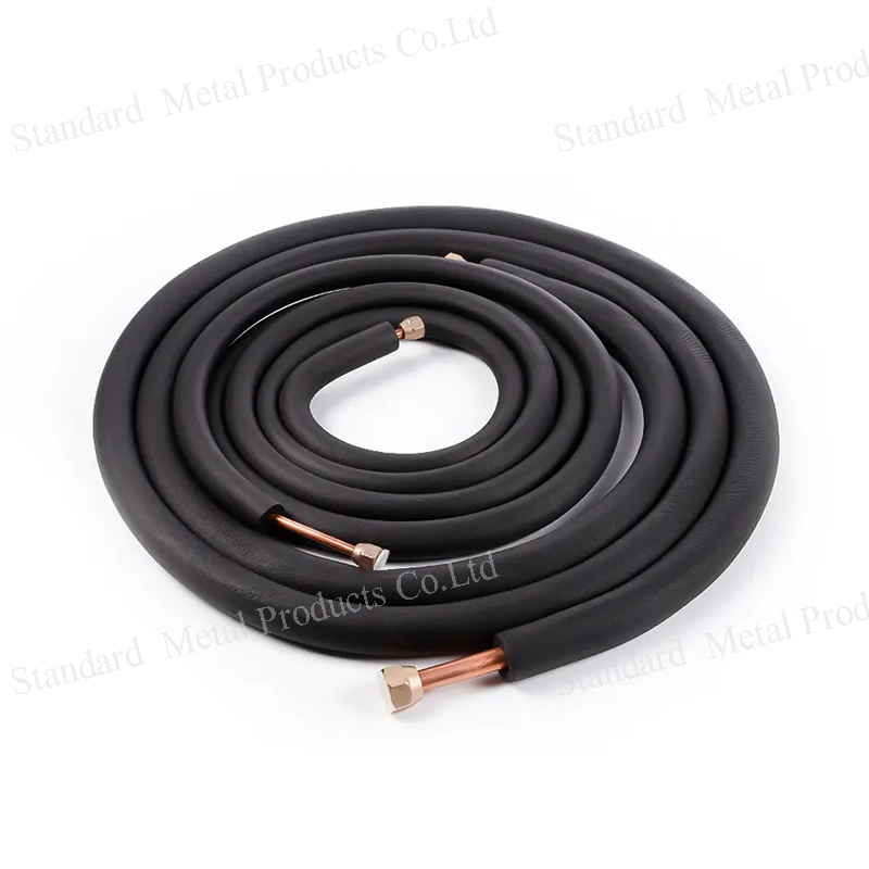 HVAC Coated Pancake 1/4" 3/8" 1/2" 5/8" 3/4" Insulated Copper Tube 3m 5m 6m 10m 15m Condenser Pipe