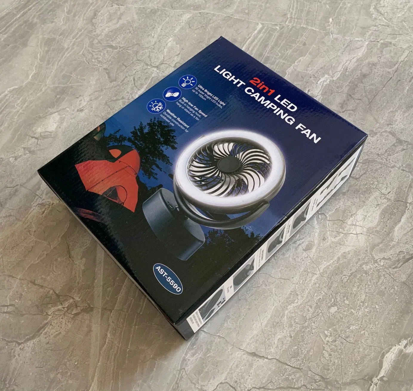 Camping Multi-Function Hanging Hook Style Easy Installation Tent 360 Degrees Rotate USB Charging 30 LED Lights for Ceiling Fans