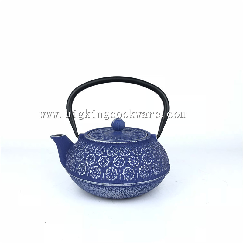 China Factory Cast Iron Red Tea Kettle Tetsubin/Teapot
