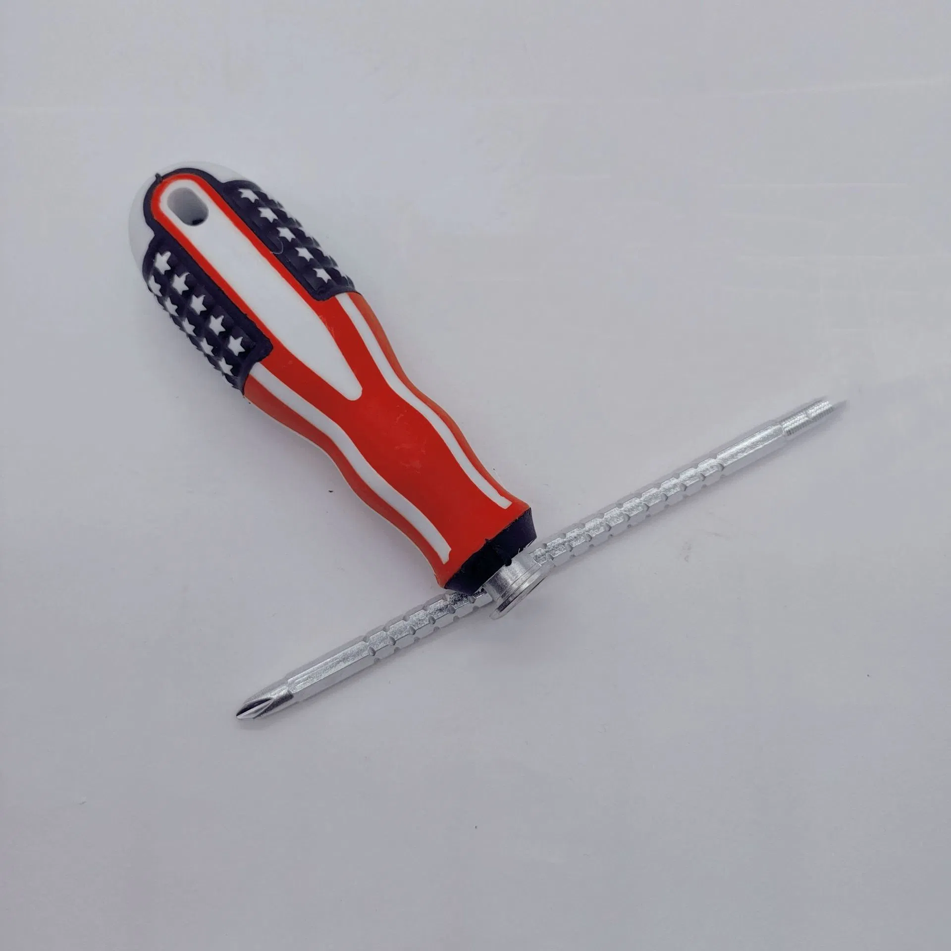 Strong Magnetic Hexagon Pole Dual-Purpose Massage Handle Screwdriver
