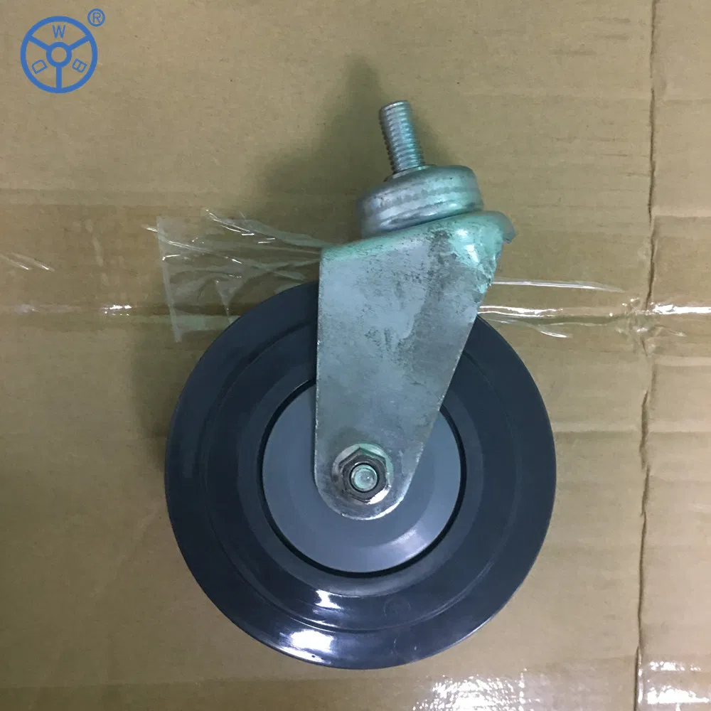 Wbd 4 Inch 5 Inch Manufacturer Shopping Cart Caster PU Castors Wheels for Shopping Trolley
