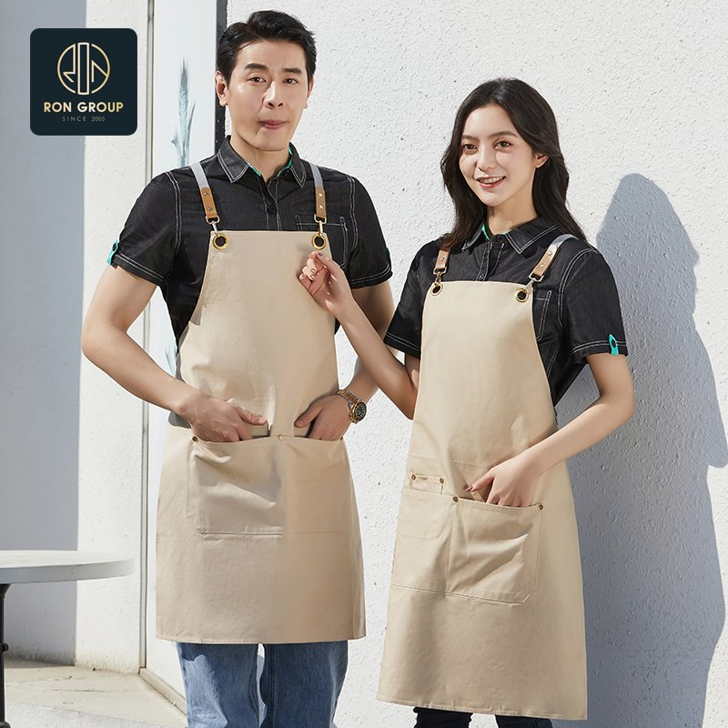 Goodl Chef Kitchen Clothing with Pockets High Quality Restaurant Cooking Denim Apron