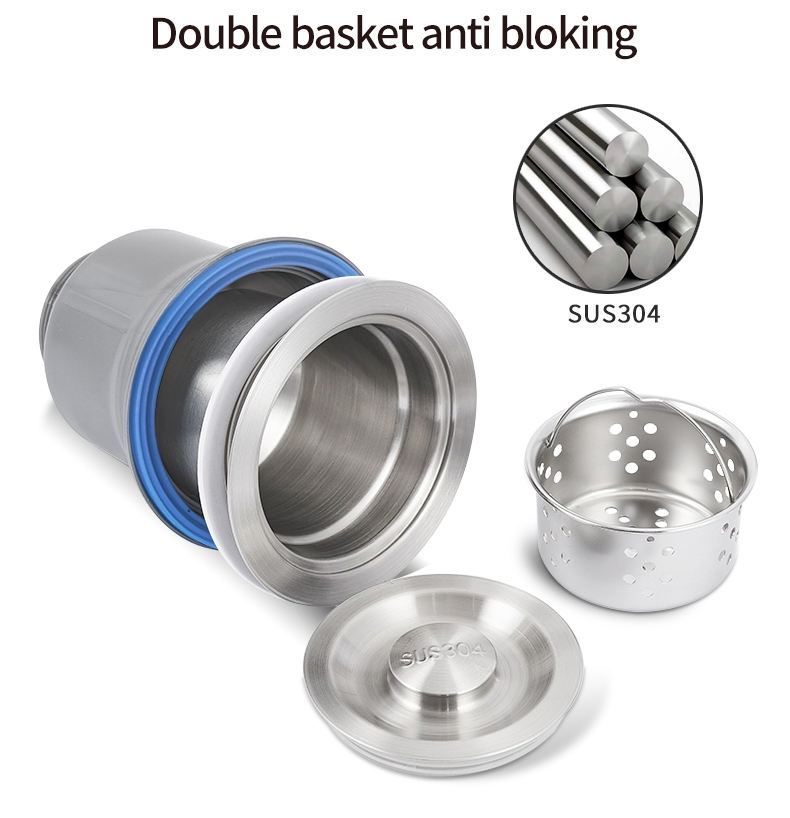 New Ss201/304 Catch Food Debris Anti-Clogging Brushed Surface Kitchen Sink Drainer