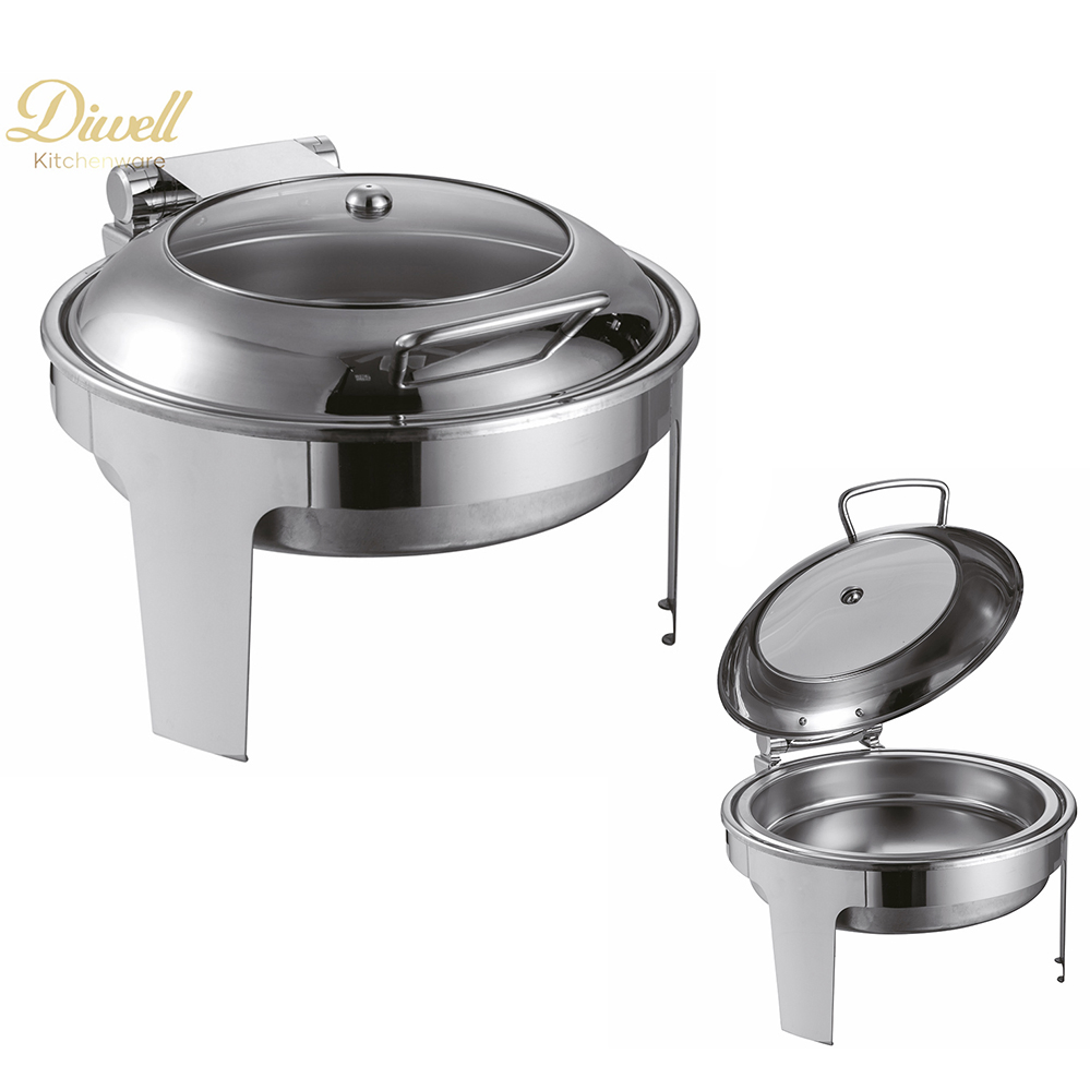 Visualization Chafing Dish Stainless Steel Warmer Hydraulic Chafer Buffet Stove