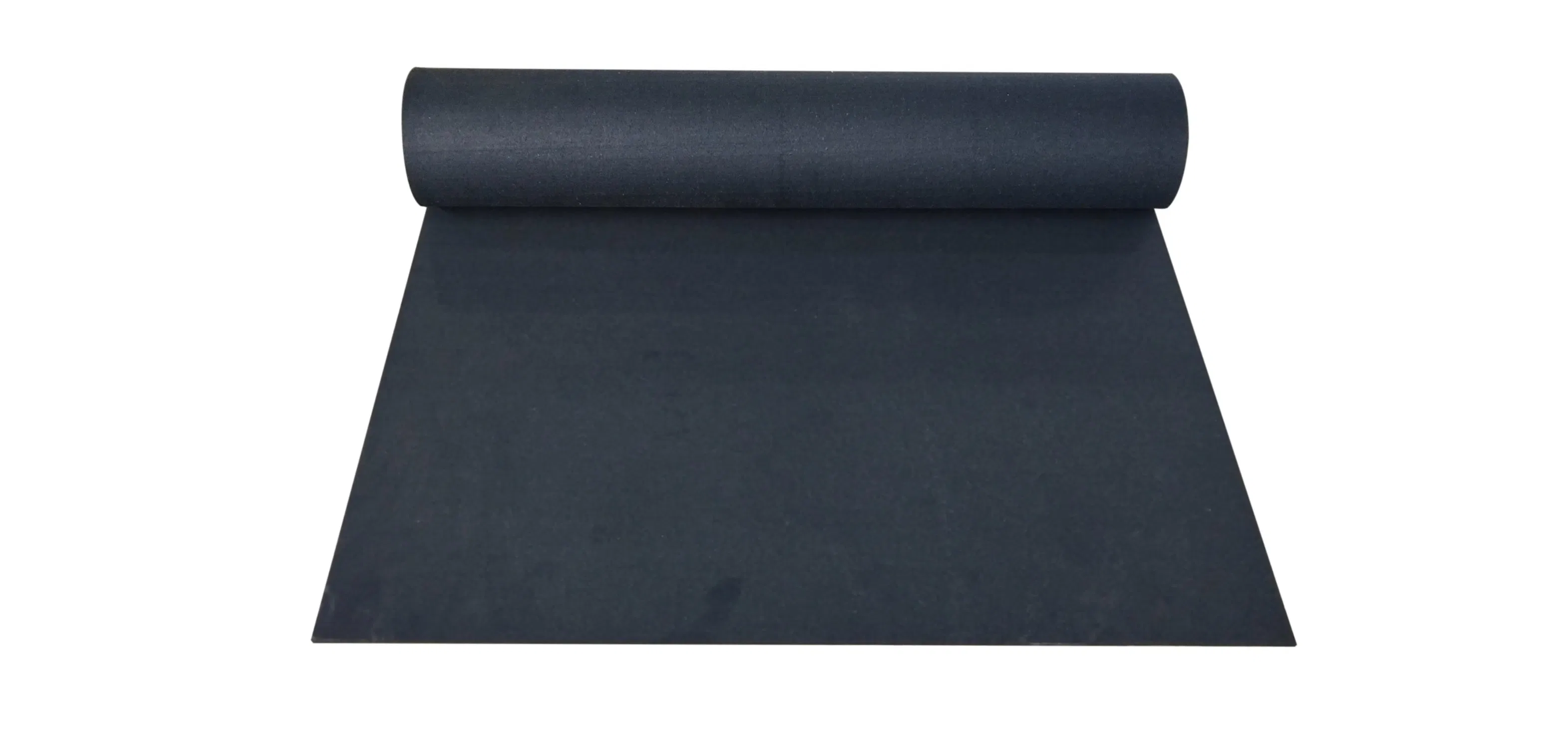 Factory Supply Noise-Blocking Rubber Carpet Sound Insulation Mat Black SBR Soundproof Underlay Rubber Roll Acoustic Floor