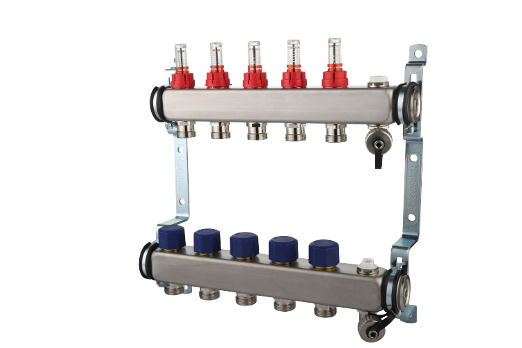 Stainless Steel 304 Water Manifolds with 16 Type Flow Meters