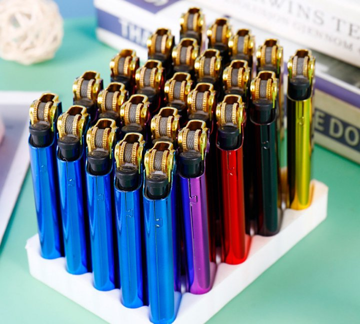 Wholesale Metal New Grinding Wheel Lighter Fixed Pulley Open Flame Disposable Lighter