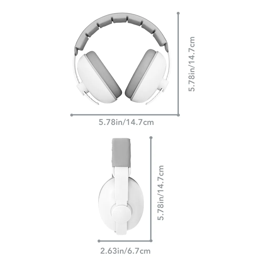 ABS Materials Kids Baby Protective Ear Muffs Safety Hearing Earmuffs for Sleep Baby Supplies