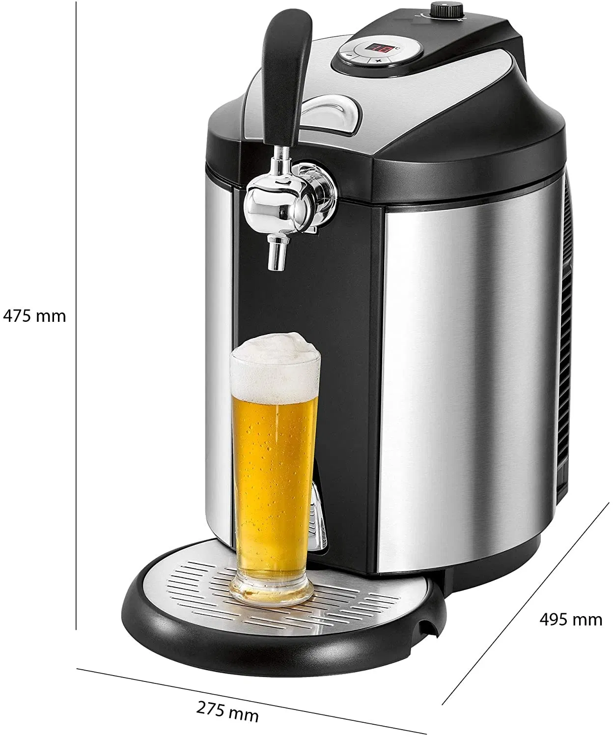 Draught Beer Dispenser Water Cooled Beer Keg Cooler