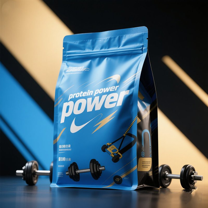 Creatine Powder Packaging Plastic Bags Food Grade Stand up Pouch with Spout Zipper