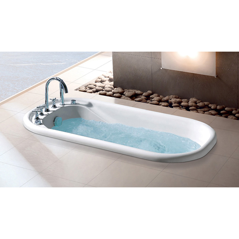 Luxurious White Freestanding Acrylic Bathtub for Modern Bathrooms