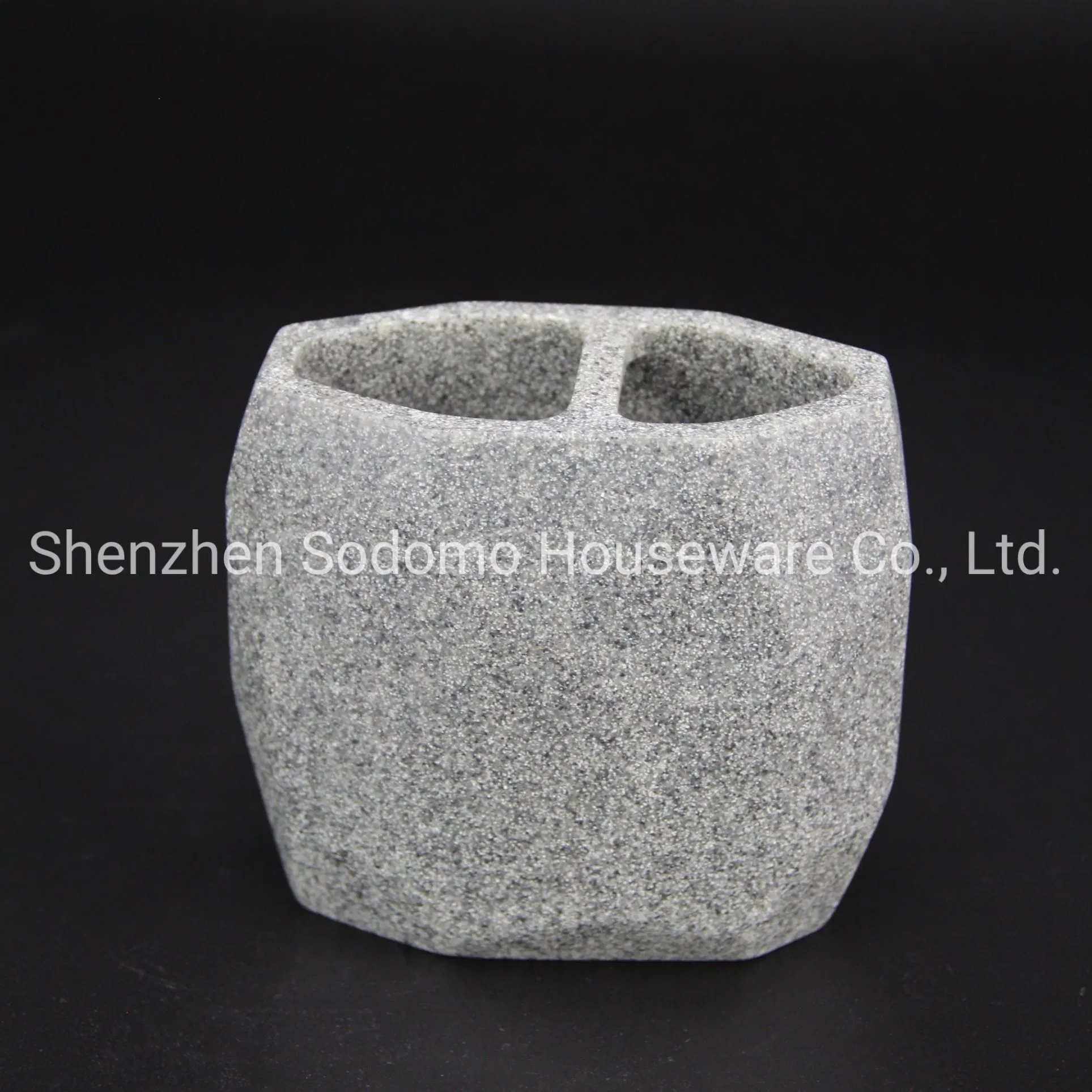 Modern Design Polyresin Bathroom Toothbrush Holder (BP2052-LGS)