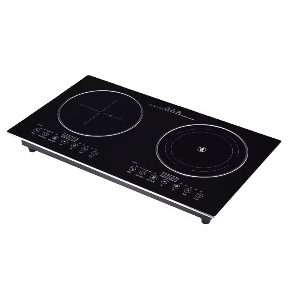 Double Burns Built-in Infrared Cooker, Sensor Black Ceramic 2 Burner Hob /Double Electric Hot Plate Cooker Price Touch Control