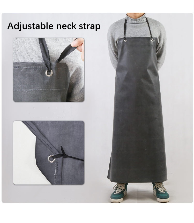 Wholesale Chemical Resistant Apron Heavy Duty Industry Waterproof Thick Rubber Neoprene Apron