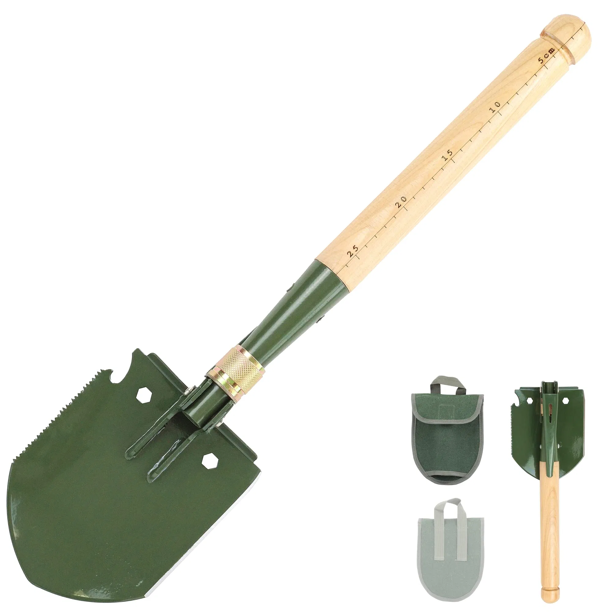 Folding Carbon Steel Entrenching Tool Camping Gardening Beach Ordnance Shovel