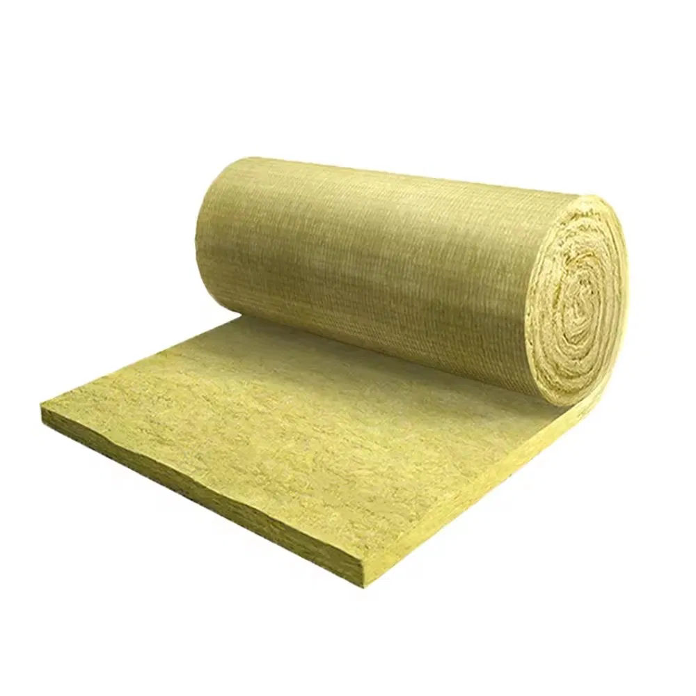 Fireproof Materials Sound Insulation Rock Wool Rockwool Blanket/Roll for Roofing Building