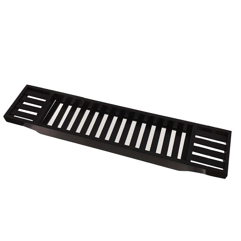 Elegant Black Bamboo Bathtub Caddy Tray for Relaxing Soaks