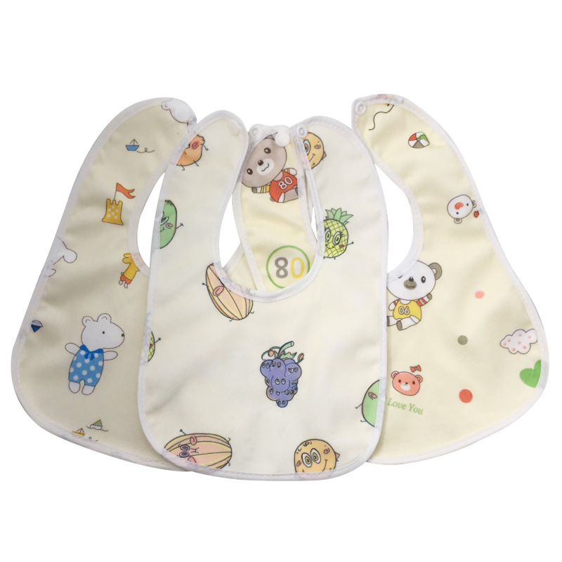 Hot Selling Waterproof Children's Crystal Super Soft Double Layer Dental Bibs