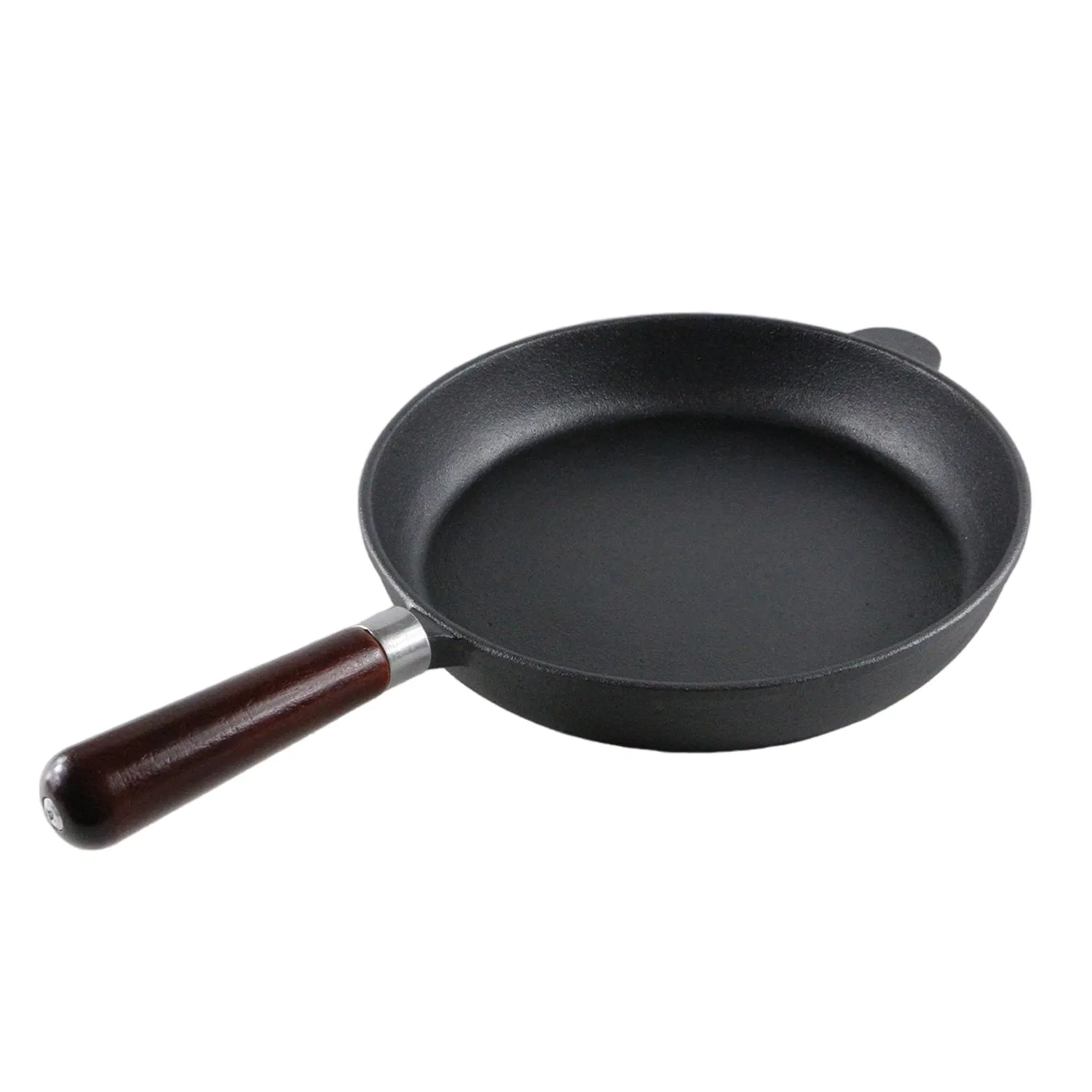 Чугунная сковорода с деревянной ручкой для жарки и гриля