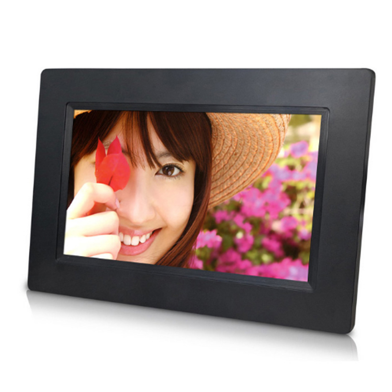 Small Digital Photo Frame 8 Inch MP3 Video Playback LCD Pictures Media Advertising Player