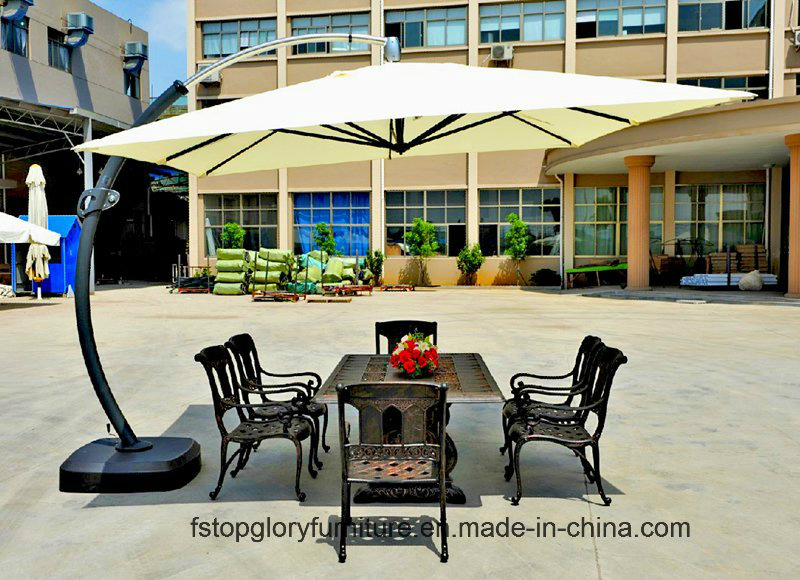 Aluminum Alloy Outdoor Double Curved Roma Umbrella