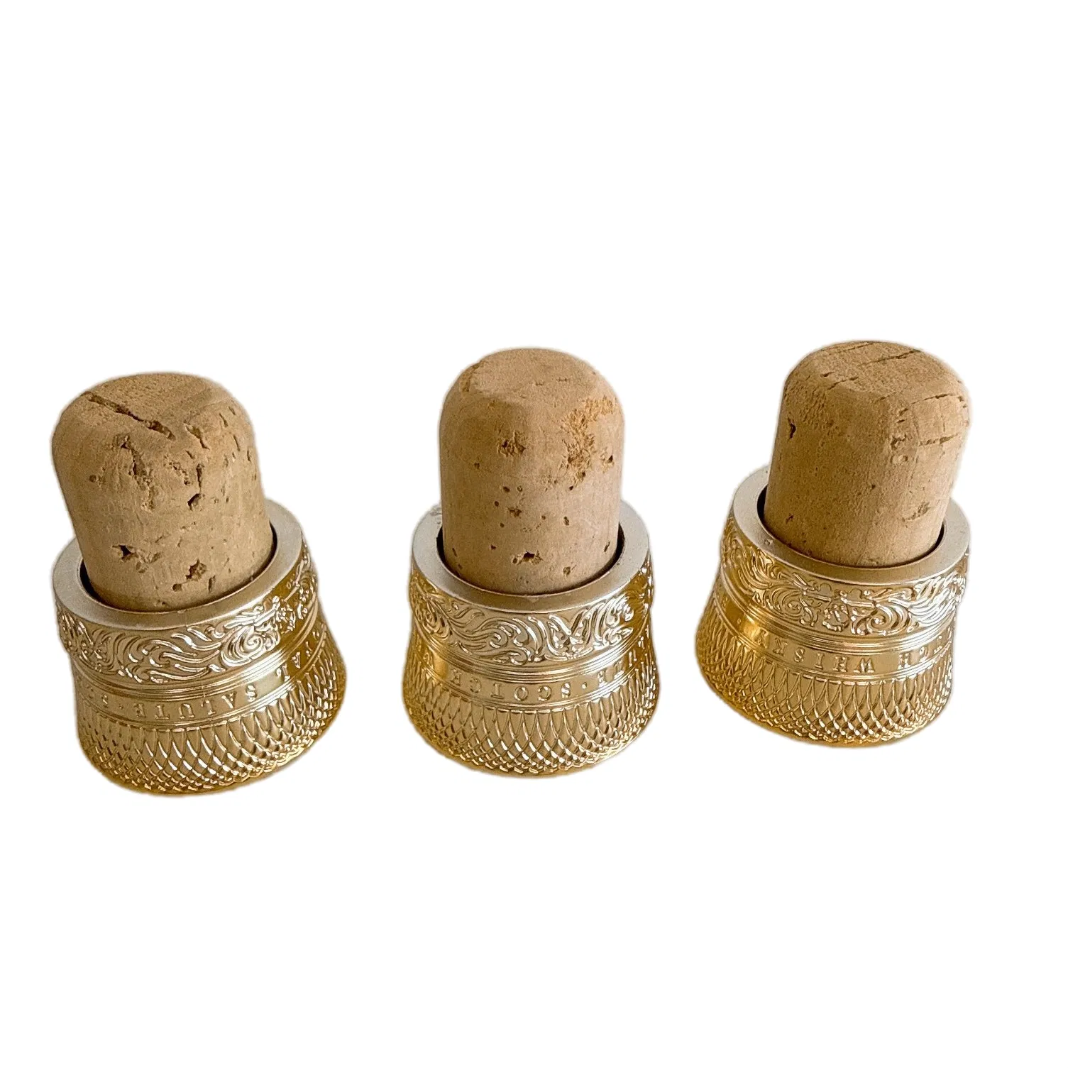 Пробка из золотого дерева для бутылки виски