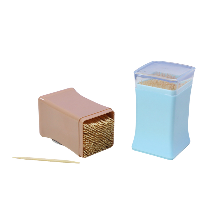 Chinese Factory Sale 65mm Bamboo Disposable Toothpicks with Plastic Box
