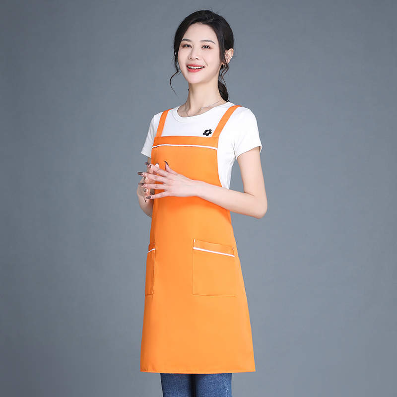 Csjd-HD1-047#360g Double-Strand Workwear Anti-Fouling Halter Apron
