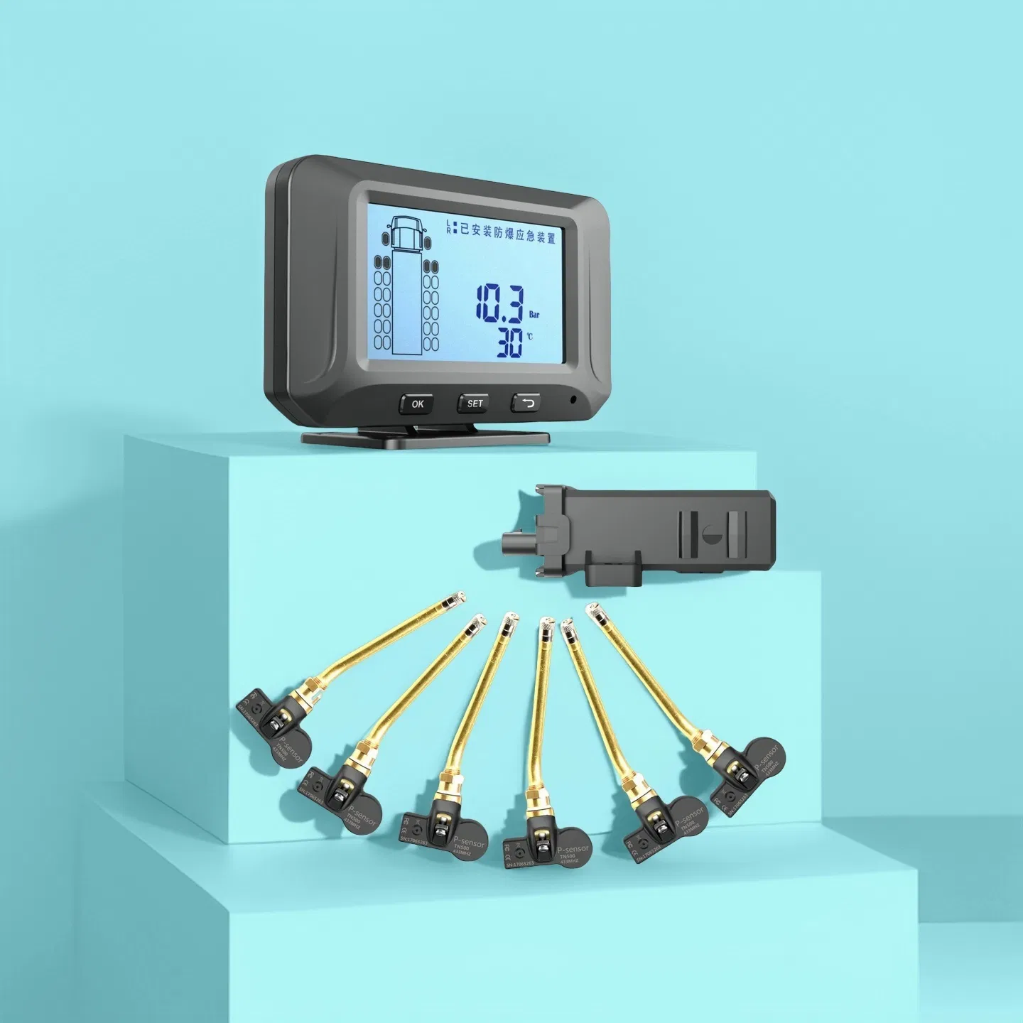 Система мониторинга давления в шинах TPMS для грузовиков