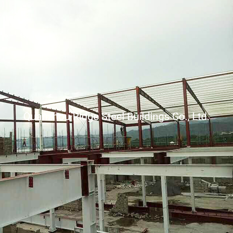 Powder Coated H Column Beam Steel Structure Building