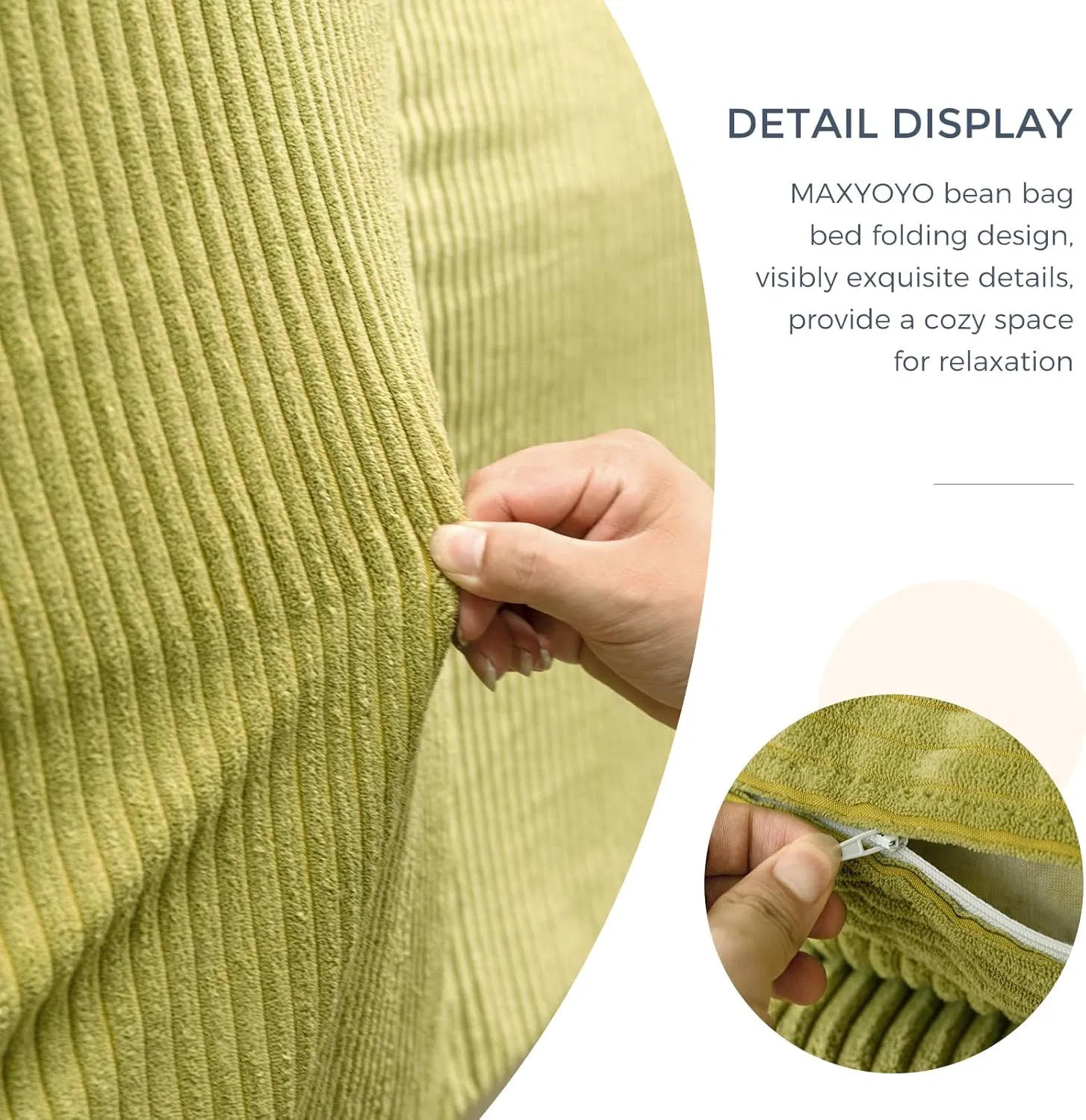 Folding Sofa Bed Bean Bag Chair Bed Floor Mattress for Adults