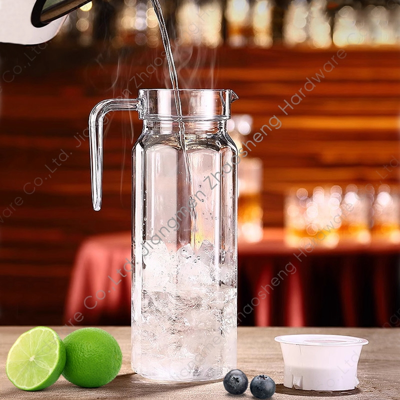 1 Liter Acrylic Transparent Bottle Carafe Milk Water Pitcher Plastic Water Jug with Spout