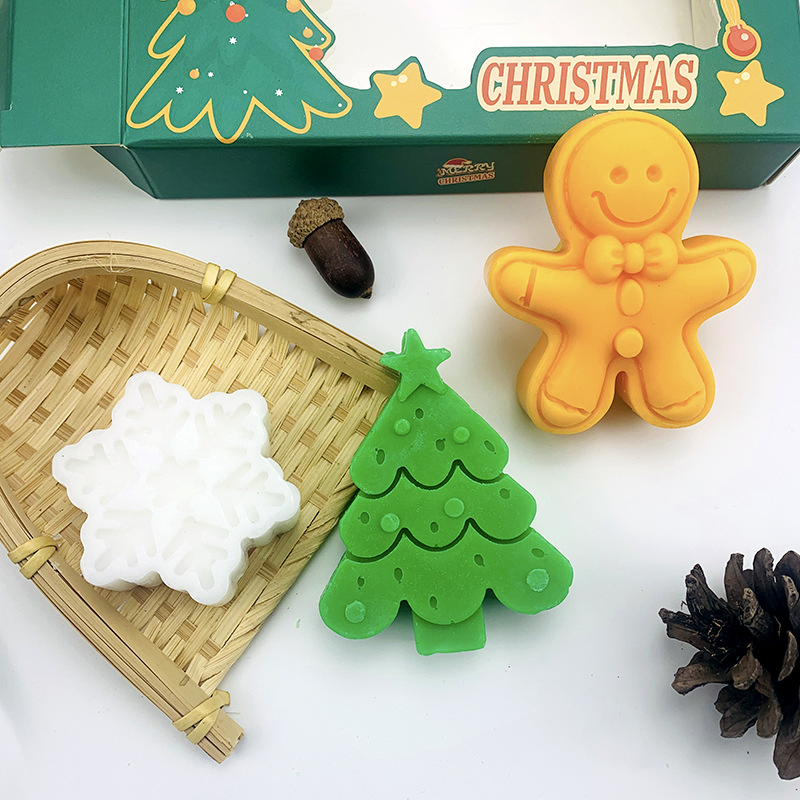 Wholesale Christmas Gift Handcraft Soap Herbal Scented Souvenir Body Whitening Beauty Skin Lightening Soap