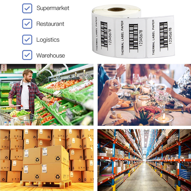 Premium Quality White Direct Thermal Barcode Label Rolls for Wholesale