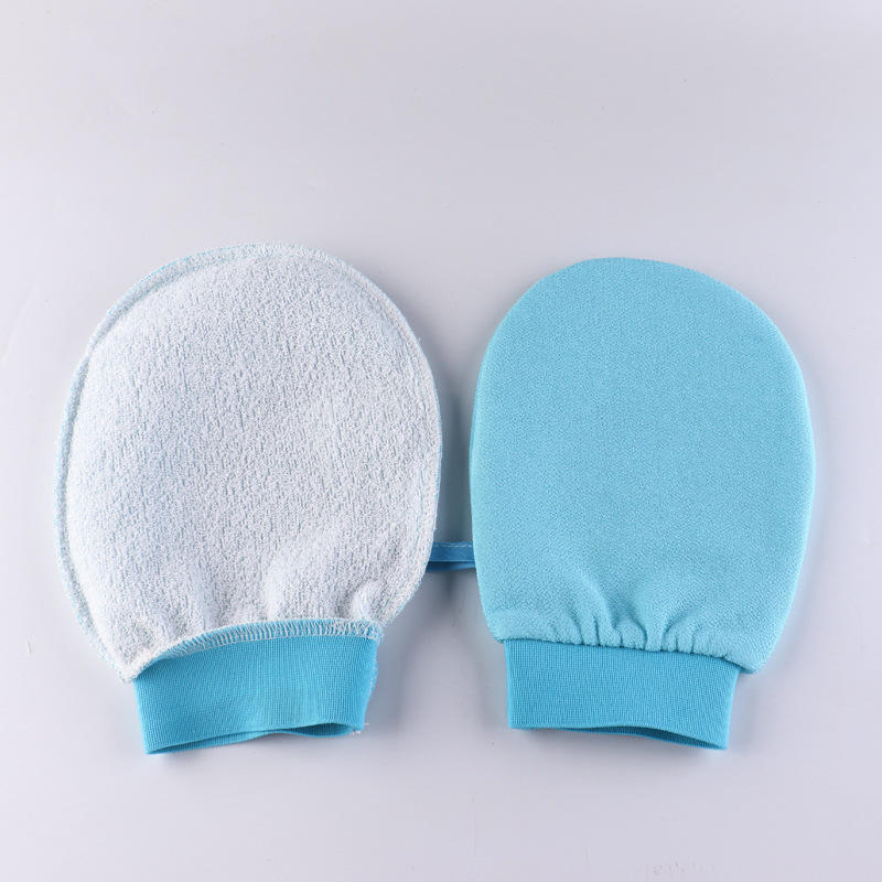Low MOQ Customize Package and Logo 100% Natural Viscose Korean Dead Skin Scrubber Body Skin Exfoliating Gloves Kess Mitts
